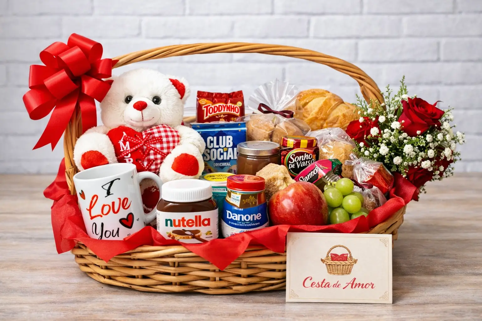 Cesta Café da Manhã Romântica